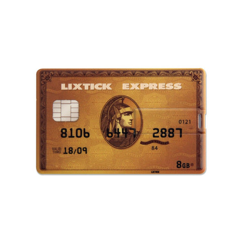 LIXTICK USB MEMORY CARD 8GB – CREDITCARD - Five Gold Shop - 1